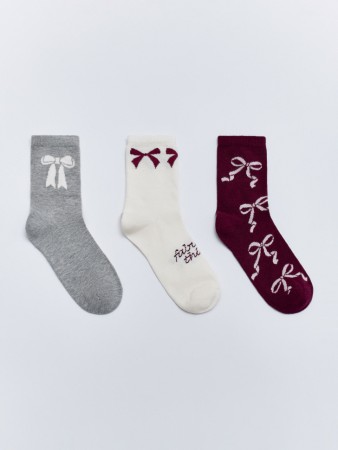 набор из 3 пар носков для девочек фотография