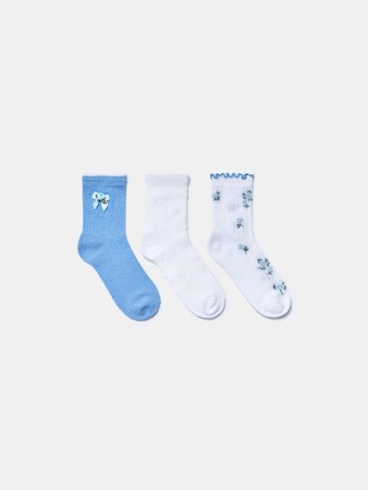 набор из 3 пар носков для девочек - детская одежда, обувь и аксессуары для всех возрастов российская 