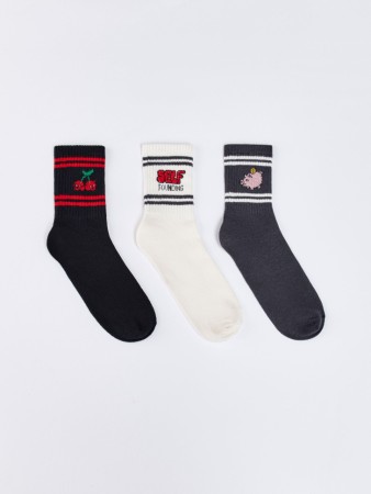 набор из 3 пар носков для мальчиков - носки, чулки и колготки жаккардовые 