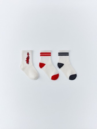 набор из 3 пар новогодних носков для мальчиков - носки, чулки и колготки с принтом 