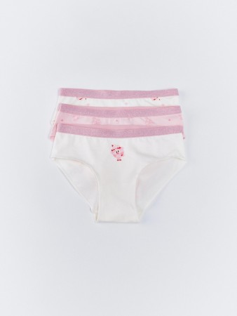 набор из 3 трусов-слипов для девочек  x смешарики - детская одежда, обувь и аксессуары с бантом 