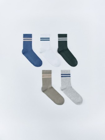 набор из 5 пар детских носков - носки, чулки и колготки в полоску 