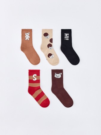 набор из 5 пар носков детских - носки хлопковые 