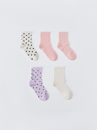 набор из 5 пар носков для девочек - носки