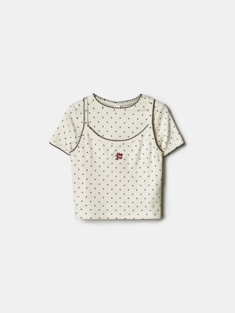 набор из топа и футболки для девочек фотография