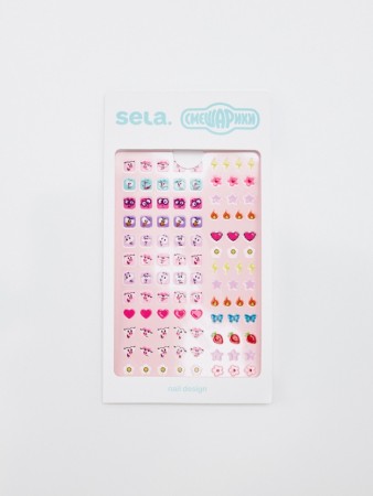 набор наклеек для ногтей детский  x смешарики - детская одежда, обувь и аксессуары дешевая 