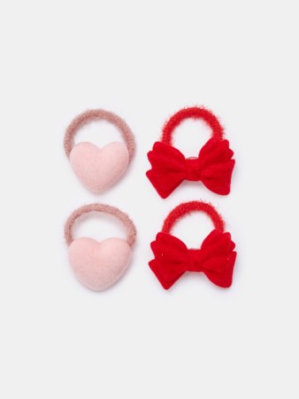 набор резинок для волос с декором для девочек, 2 шт. фотография