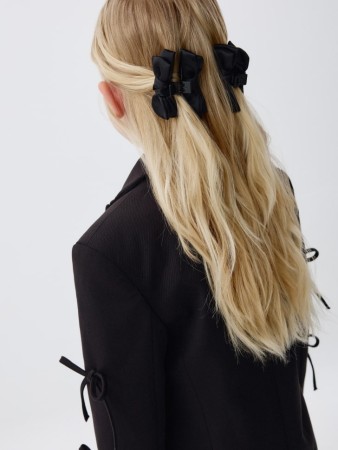 набор заколок для волос с бантиками для девочек, 2 шт. - детская одежда, обувь и аксессуары для всех возрастов пластиковая 