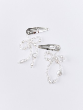 набор заколок клик-клак для девочек, 2 шт. - детские аксессуары с бантом 