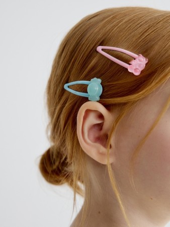 набор заколок клик-клак для девочек, 2 шт. - аксессуары sela 