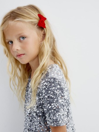 набор заколок с бантиками для девочек - детская одежда, обувь и аксессуары бархатная 