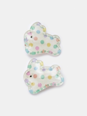 набор заколок с декором для девочек, 2 шт. - детские аксессуары для волос для девочек 