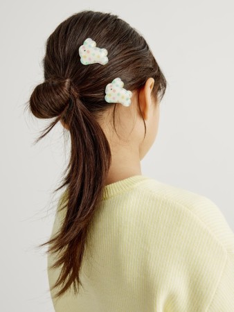 набор заколок с декором для девочек, 2 шт. - детские аксессуары для волос дорогие 