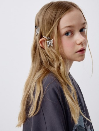 набор заколок с подвесками для девочек, 2 шт. - детская одежда, обувь и аксессуары для всех возрастов меховая 