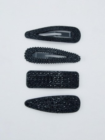 набор заколок со стразами - женские аксессуары меховые 