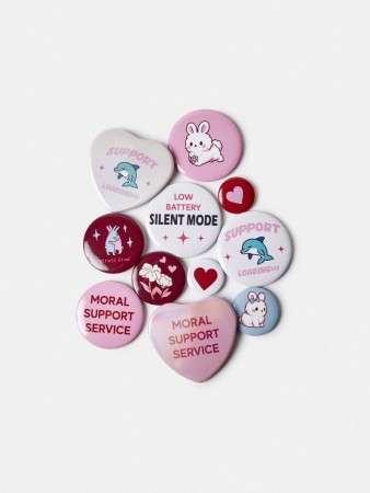 набор значков детский - офферы для девочек 