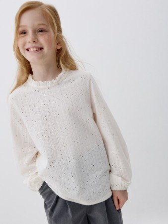 нарядная трикотажная блузка для девочек фотография