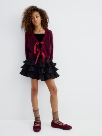 нарядная юбка-шорты с воланами для девочек - детские юбки с воланами 