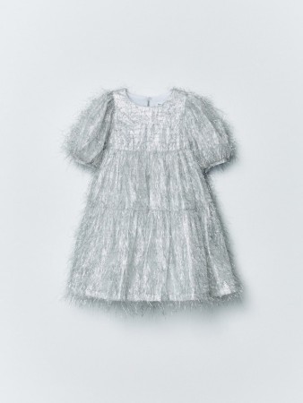 нарядное пышное платье с люрексом для девочек - платья и сарафаны на застежке 