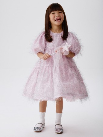 нарядное пышное платье с люрексом для девочек - платья и сарафаны клеш 