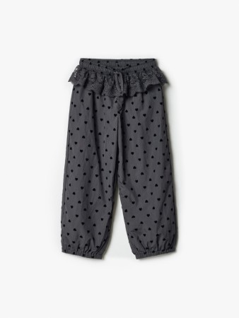 нейлоновые брюки с кружевной оборкой для девочек фотография