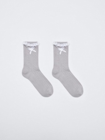 носки с оборкой и бантиком фотография