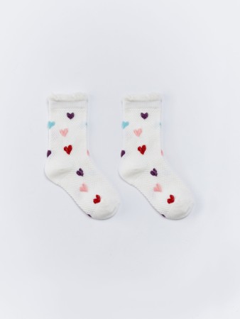 носки с принтом для девочек - детская одежда, обувь и аксессуары с оборкой 