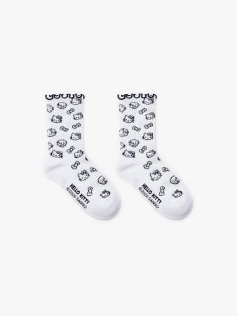 носки с жаккардовой вышивкой hello kitty - женская одежда, обувь и аксессуары жаккардовая 
