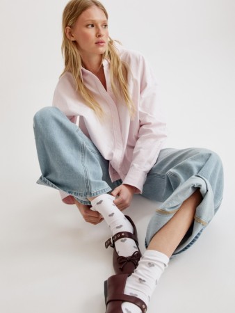 носки с жаккардовой вышивкой фотография