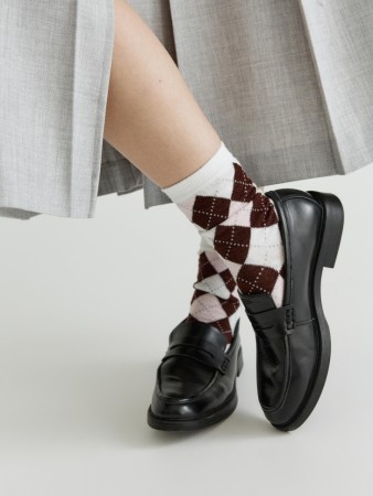 носки с жаккардовым принтом - женская одежда жаккардовая 