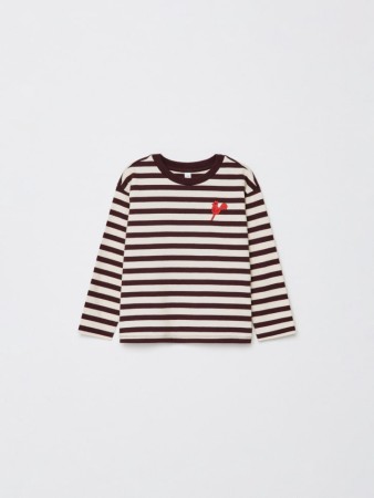 новогодний лонгслив в полоску с вышивкой для мальчиков - детская одежда, обувь и аксессуары для всех возрастов с вышивкой 