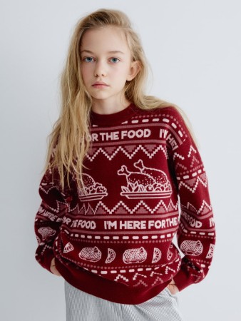 новогодний вязаный джемпер для девочек - детская одежда, обувь и аксессуары для всех возрастов