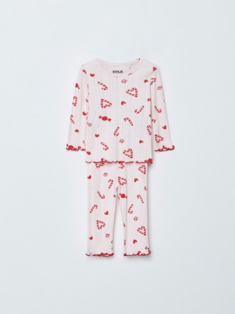 новогодняя пижама с принтом для малышей - детская одежда, обувь и аксессуары сливовая 