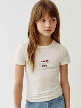 облегающая футболка для девочек из коллекции art people с авророй ефимовой - детские футболки прилегающие 