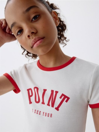 облегающая футболка с принтом для девочек - детские футболки прилегающие 