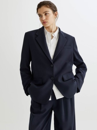 однобортный оверсайз жакет фотография