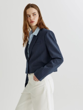 однобортный укороченный жакет - женская одежда, обувь и аксессуары однобортная 