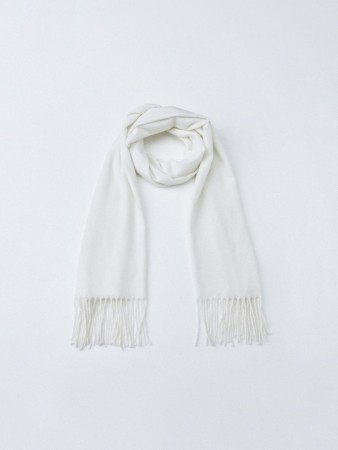 однотонный шарф с бахромой - аксессуары с бахромой 