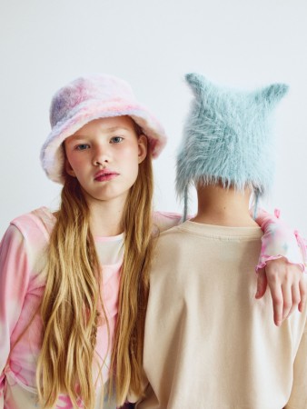 панама из искусственного меха для девочек  x смешарики - детские панамы