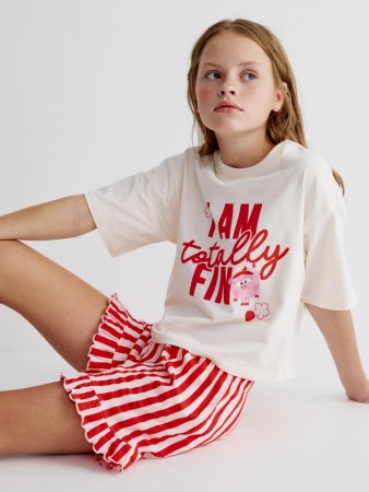 пижама для девочек с принтом  x смешарики фотография