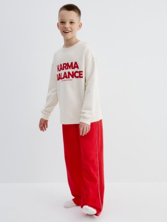 пижама оверсайз с принтом для мальчиков - детские пижамы