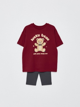 пижама с принтом для девочек - детские пижамы