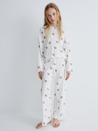 пижама с принтом для девочек - детская одежда, обувь и аксессуары сливовая 