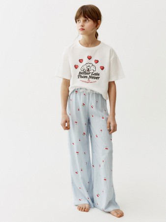 пижама с принтом для девочек - детская одежда, обувь и аксессуары