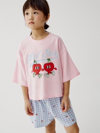 пижама с принтом для девочек - детская одежда трикотажная 