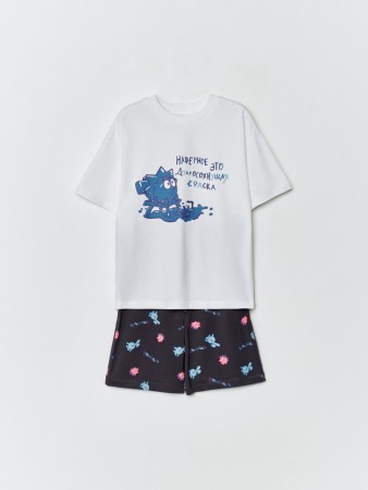 пижама с принтом для мальчиков  x смешарики - детская одежда для детей 