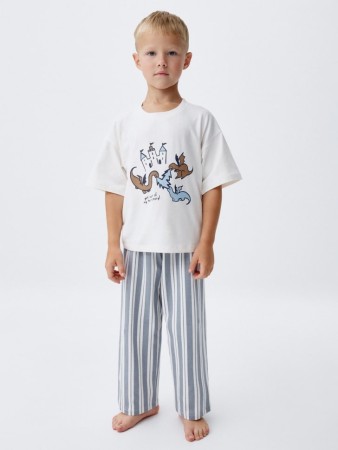 пижама с принтом для мальчиков - детская одежда, обувь и аксессуары недорогая 
