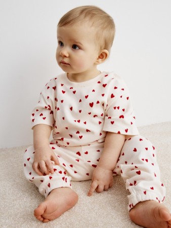 пижама с принтом для малышей - детская домашняя одежда