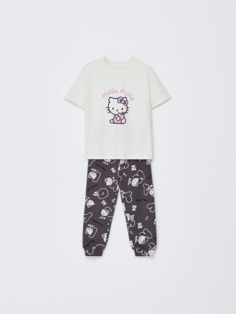 пижама с принтом hello kitty для девочек фотография