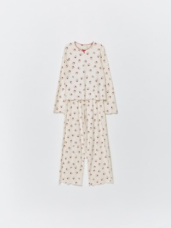 пижама с принтом hello kitty для девочек - детские пижамы